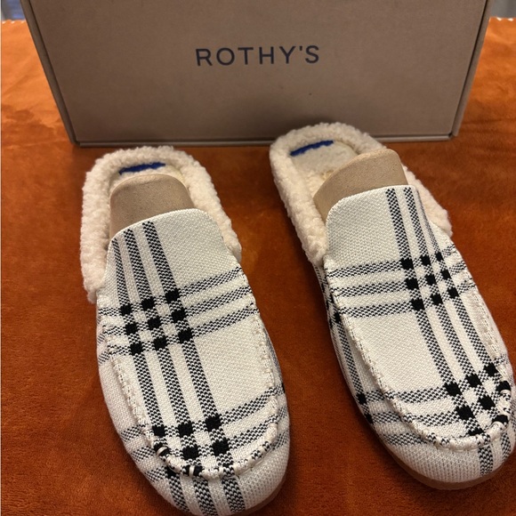Rothy's Shoes - Rothy's Checkered Cozy Slip-Ons